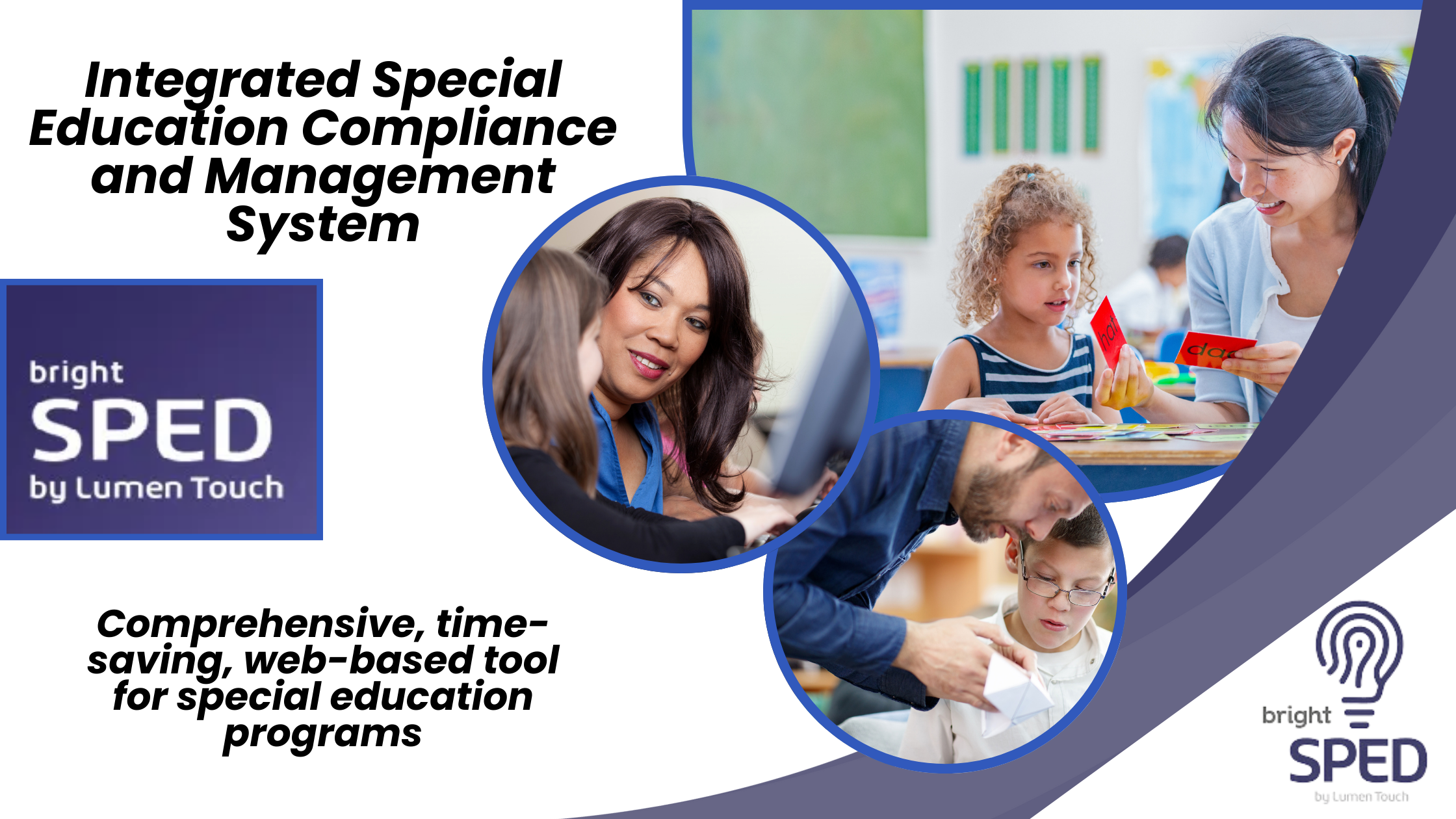 Bright SPED by Lumen Touch is a Comprehensive, time-saving, web-based tool for special education programs